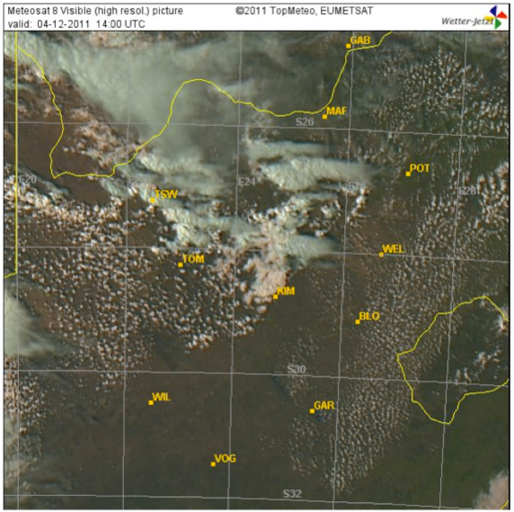 Pierwszy w sezonie przelot 1000 km — zdjęcie z wpisu z 4 grudnia 2011